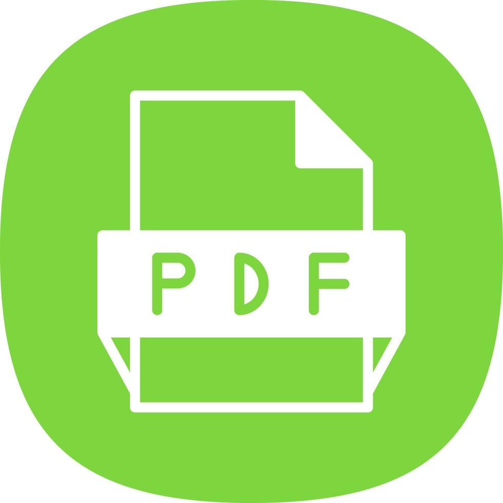 icône de format de fichier pdf vecteur