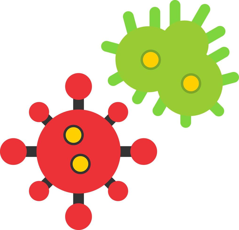 conception d'icône de vecteur de micro-organismes