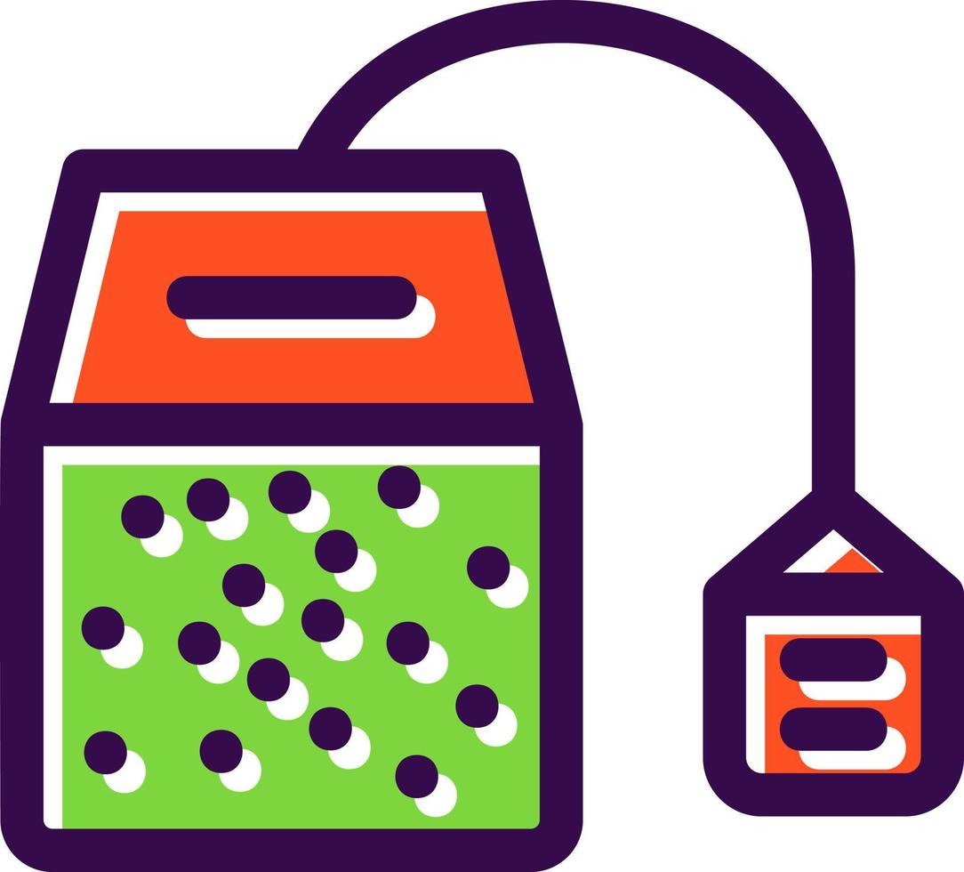 conception d'icône de vecteur d'infusion de thé