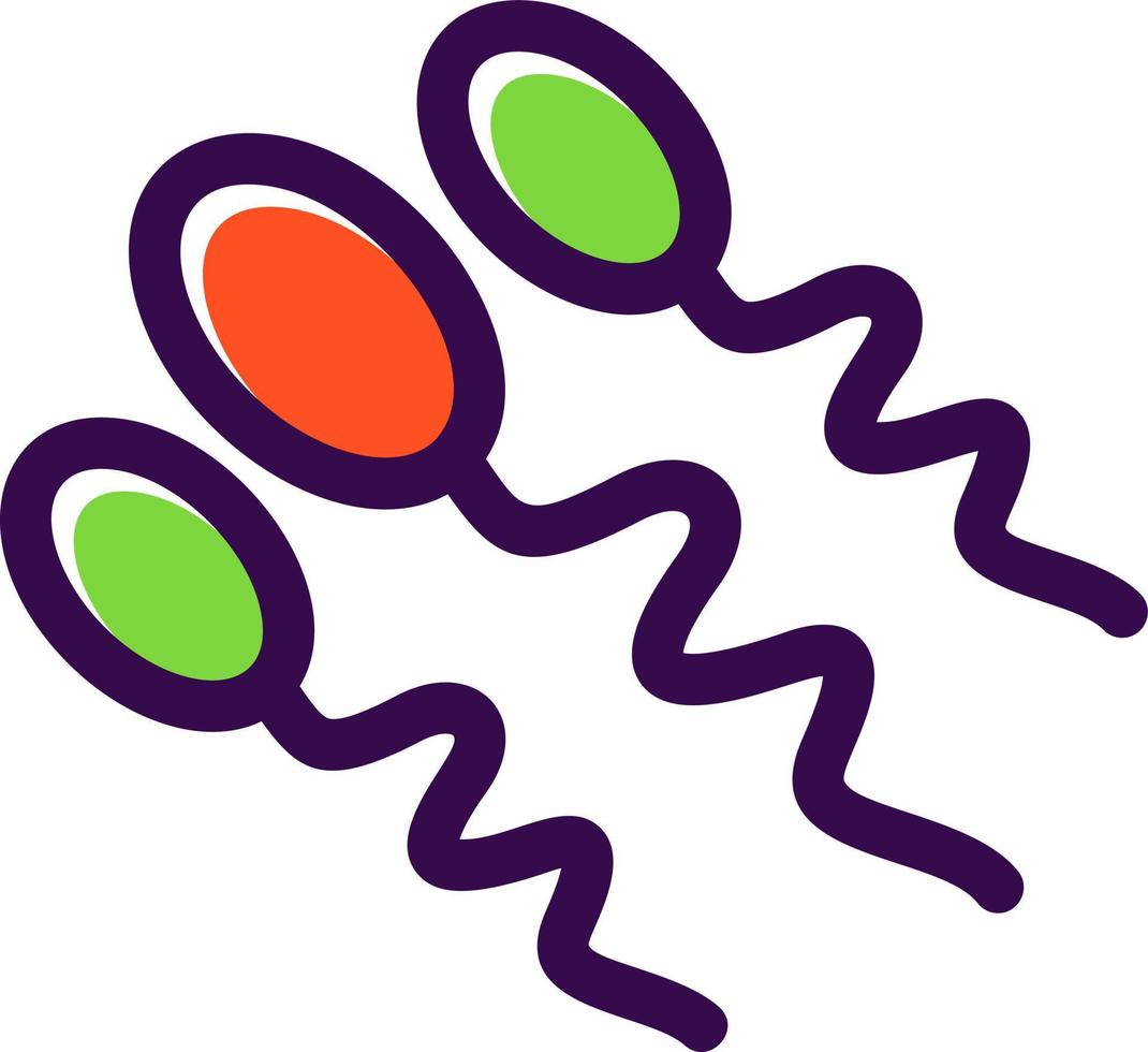 conception d'icône de vecteur de sperme