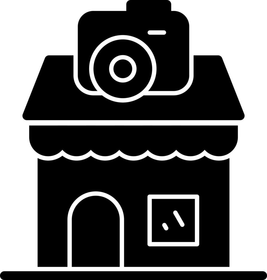 conception d'icônes vectorielles de magasin d'appareils photo vecteur