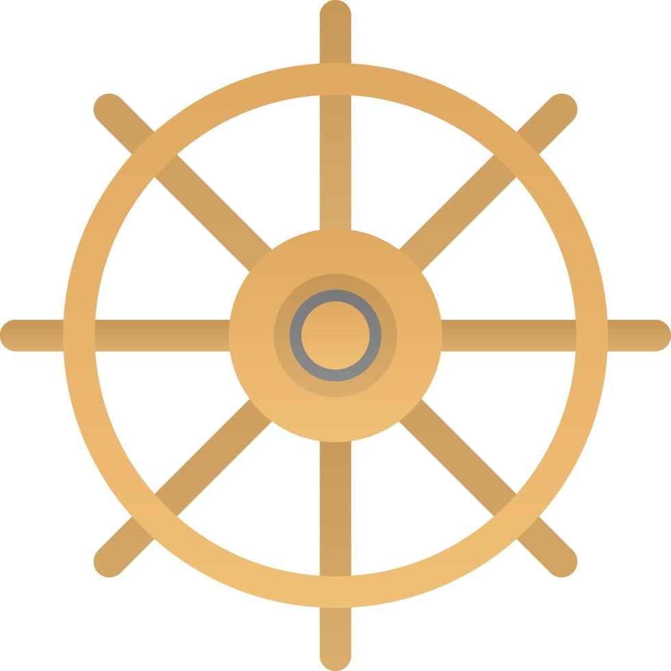 conception d'icône vecteur roue nautique