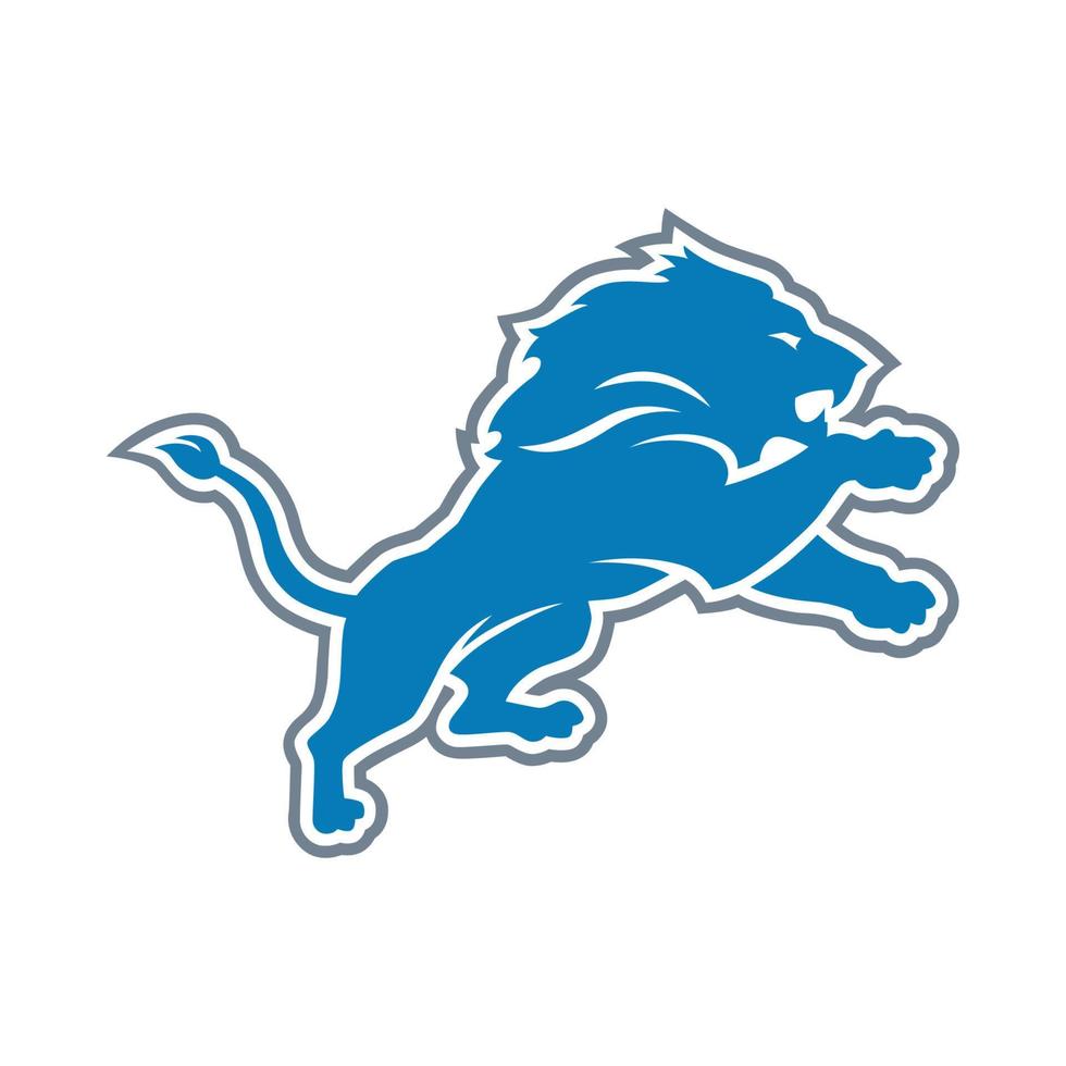 logo des lions de détroit sur fond transparent vecteur