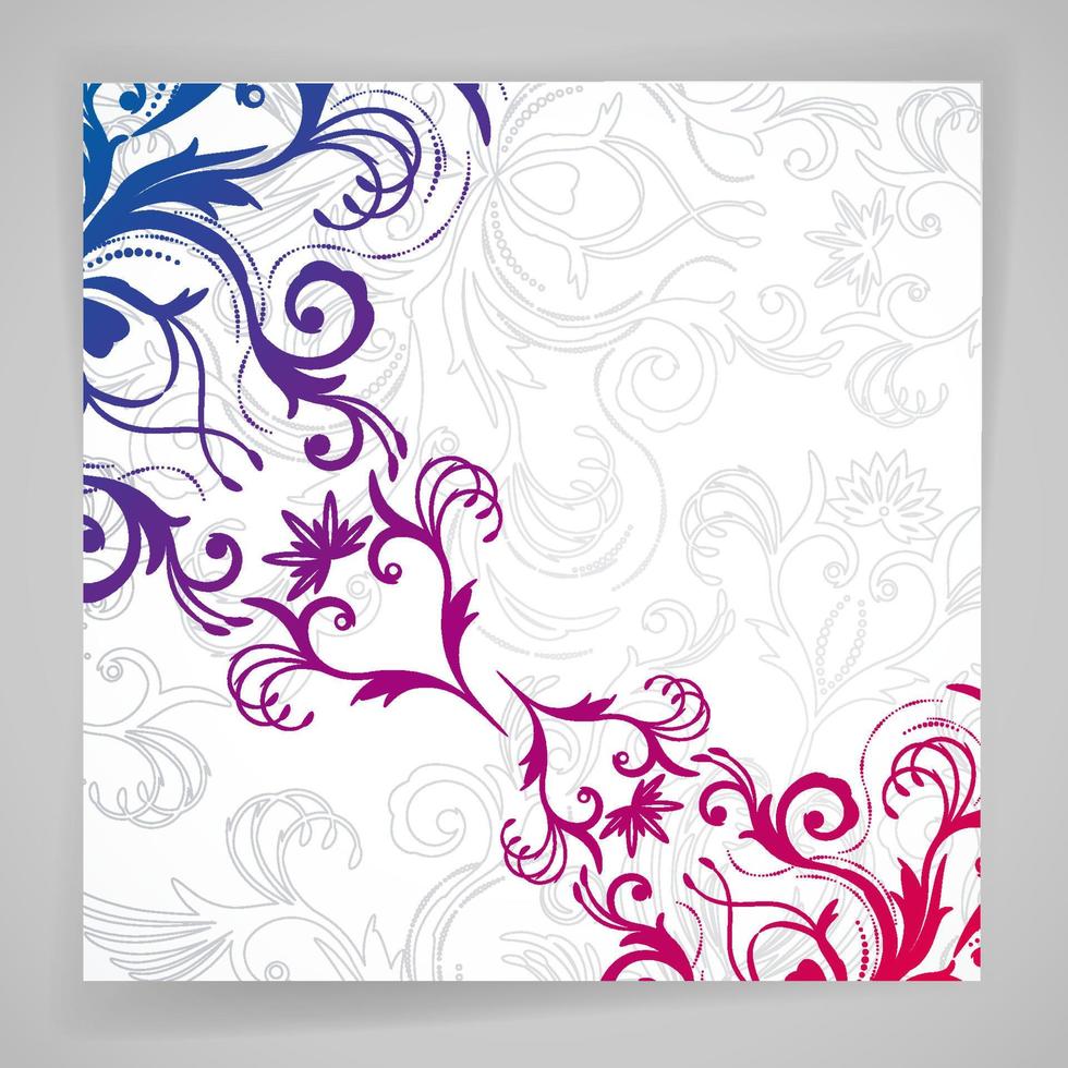 fond floral abstract vector avec fleurs orientales.