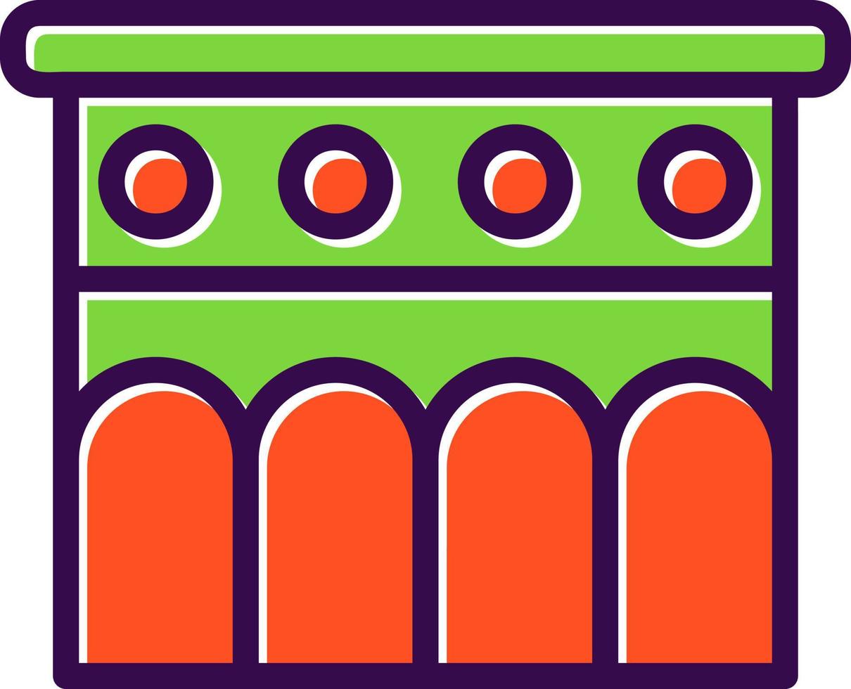 conception d'icône de vecteur d'aqueduc