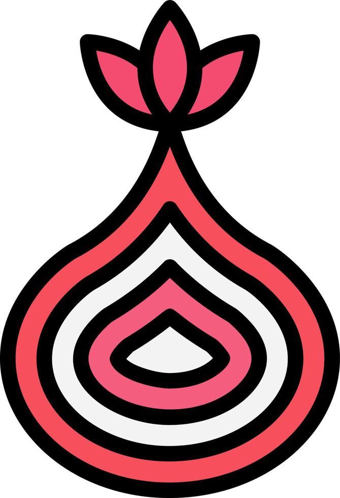 conception d'icône de vecteur d'oignon
