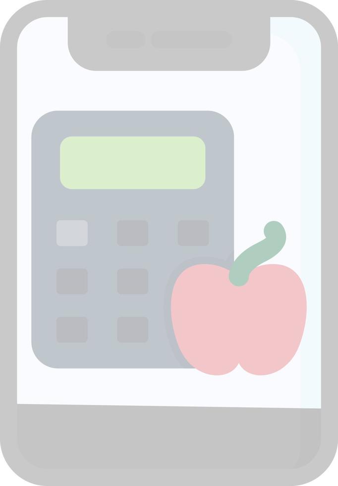 conception d'icône de vecteur de calculateur de calories