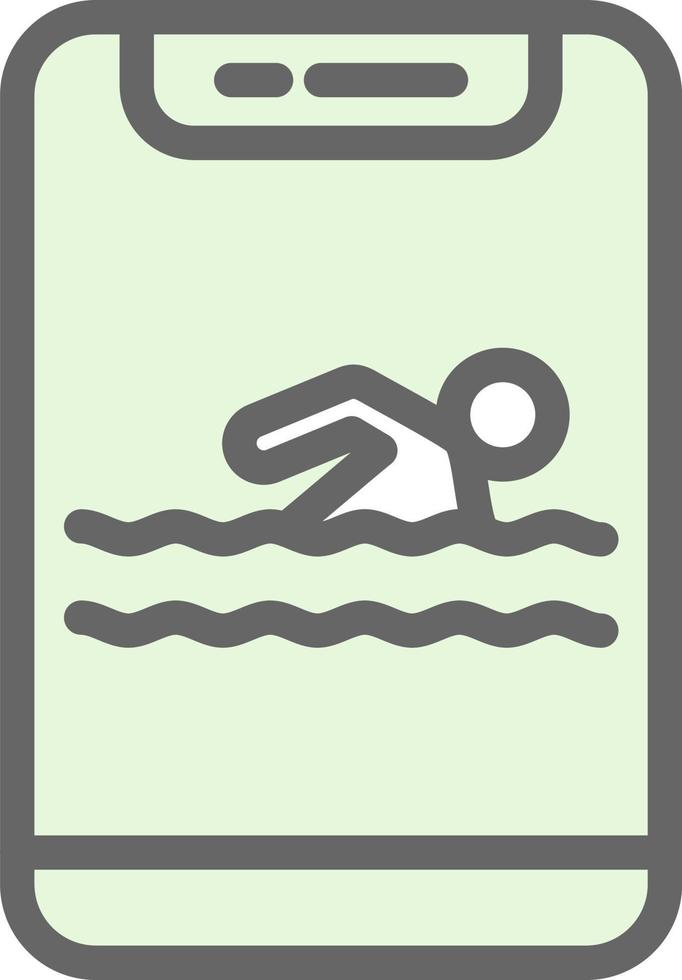 conception d'icône de vecteur de natation
