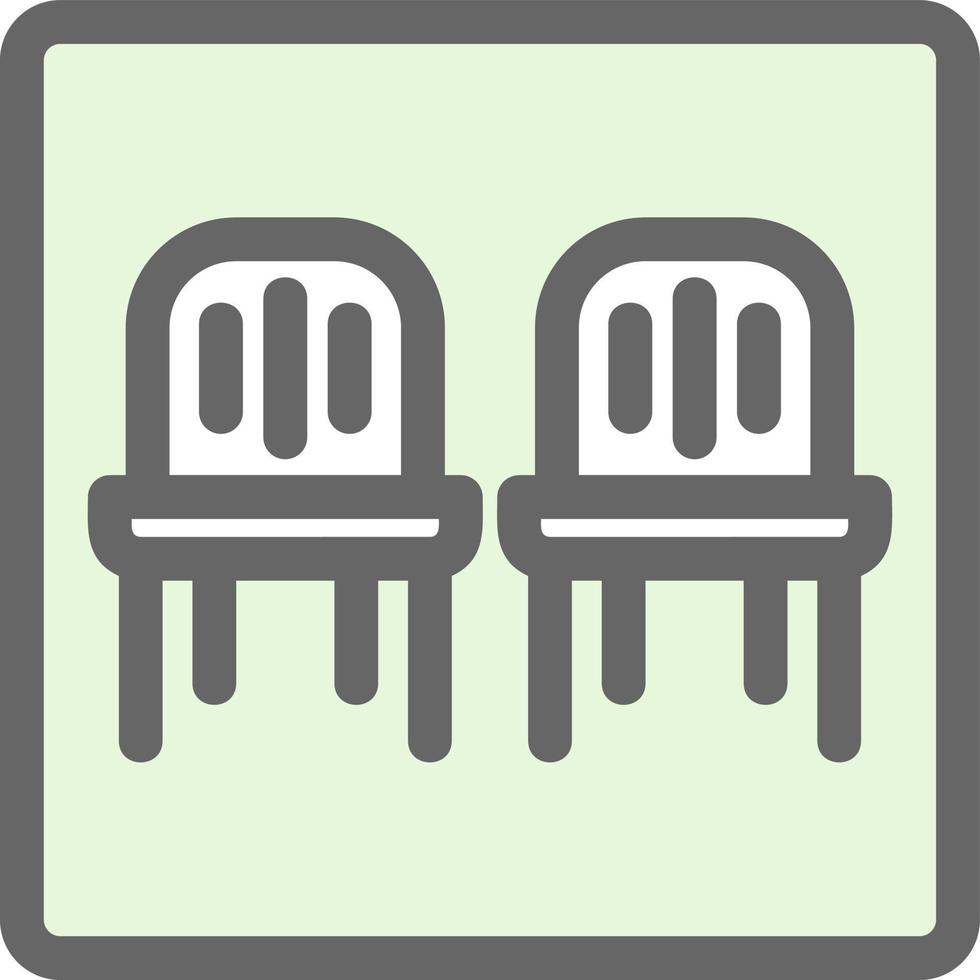 conception d'icône de vecteur de salle d'attente