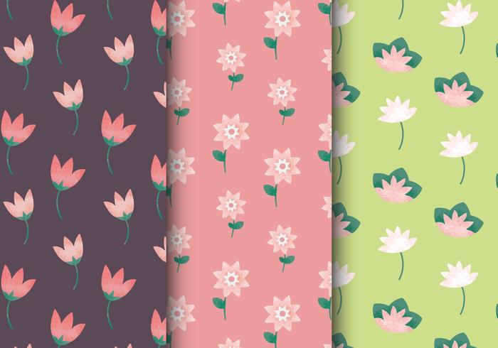 Free Floral Vintage Patterns vecteur