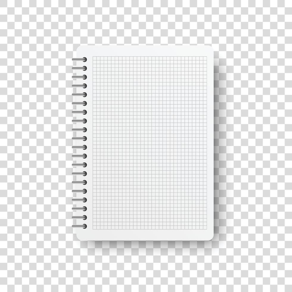 icône de bloc-notes dans un style plat. illustration vectorielle de feuille de papier sur fond isolé. concept d'entreprise de signe de page. vecteur