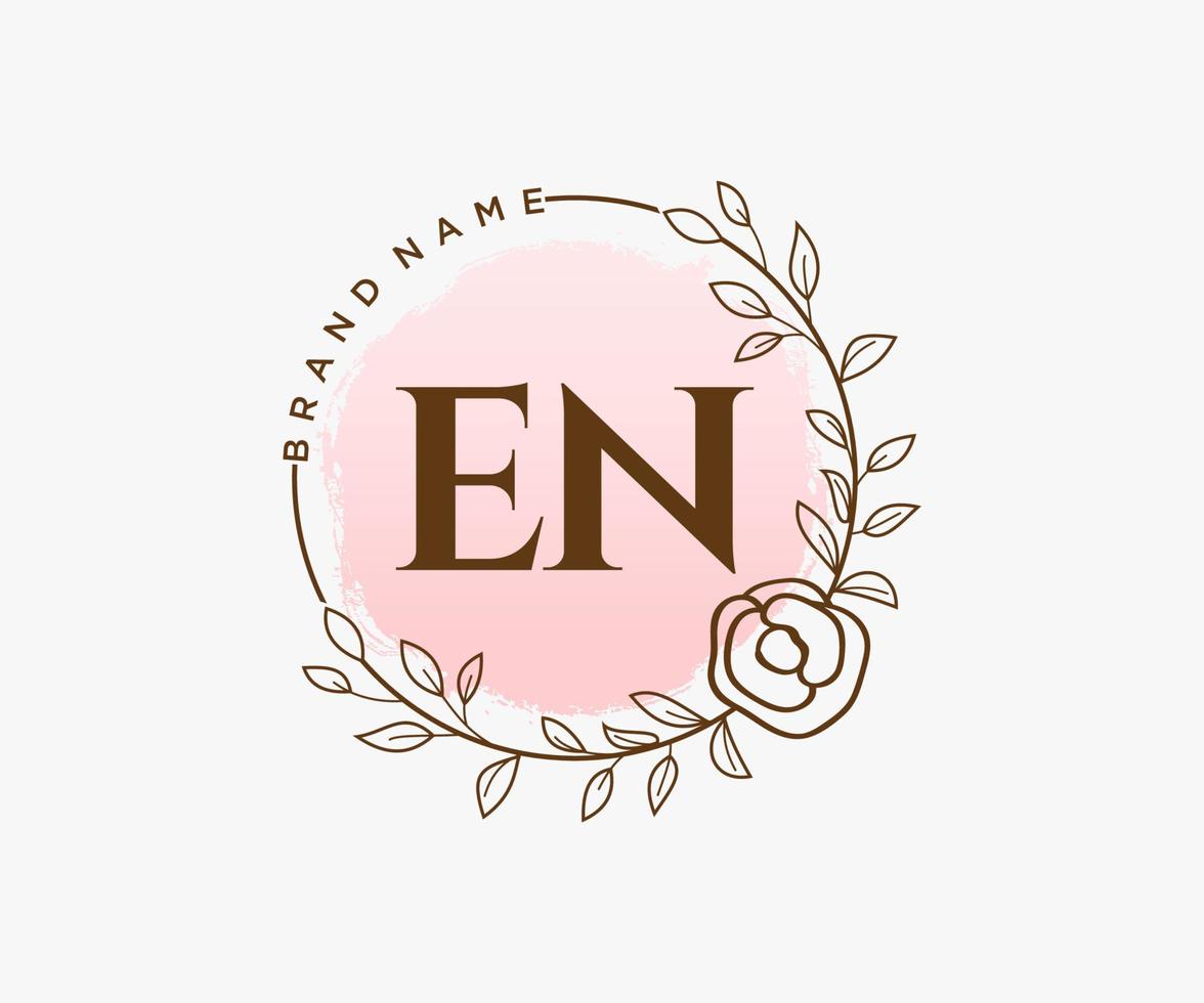 initiale et logo féminin. utilisable pour les logos nature, salon, spa, cosmétique et beauté. élément de modèle de conception de logo vectoriel plat.