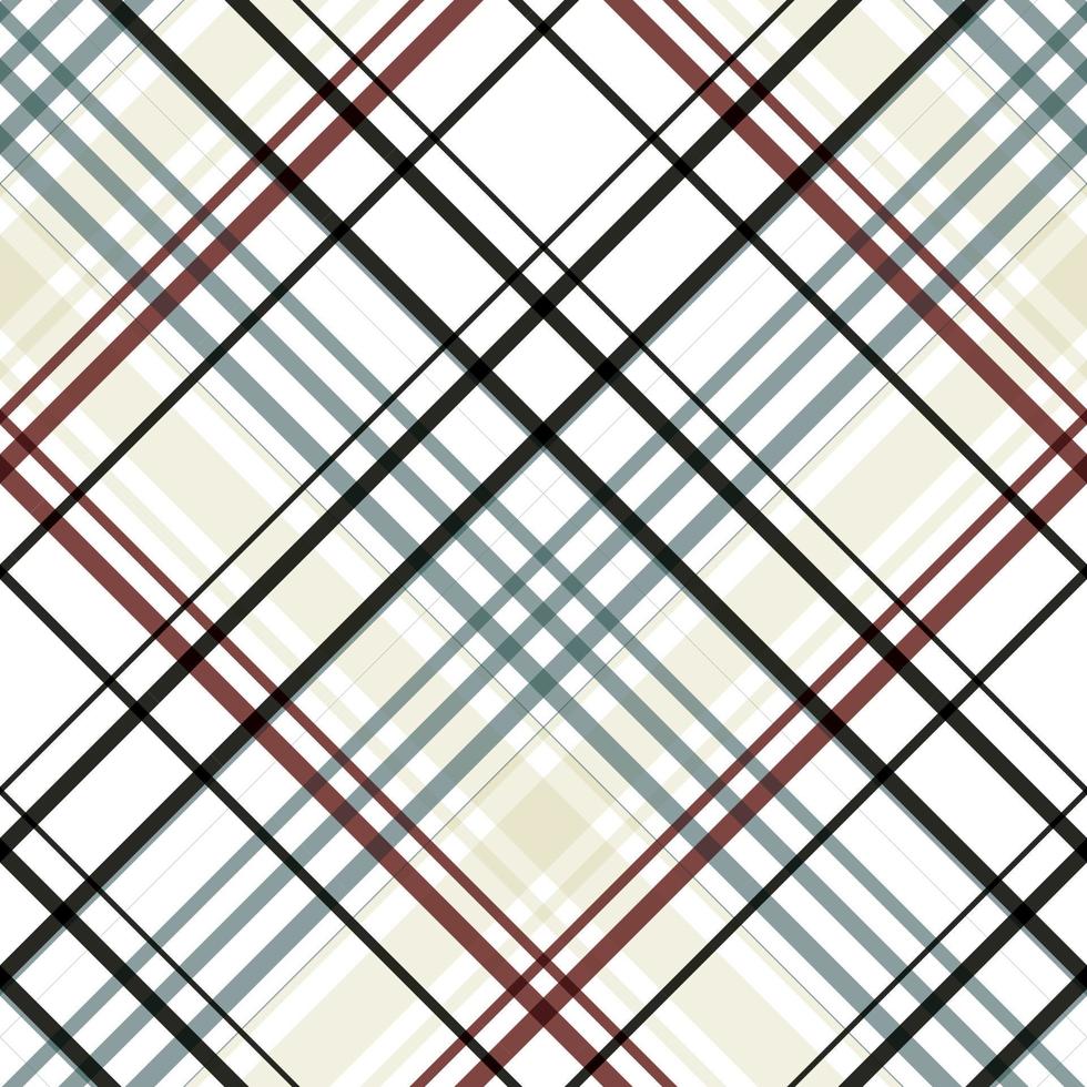 Le textile sans couture à carreaux est un tissu à motifs composé de bandes entrecroisées, horizontales et verticales de plusieurs couleurs. les tartans sont considérés comme une icône culturelle de l'écosse. vecteur