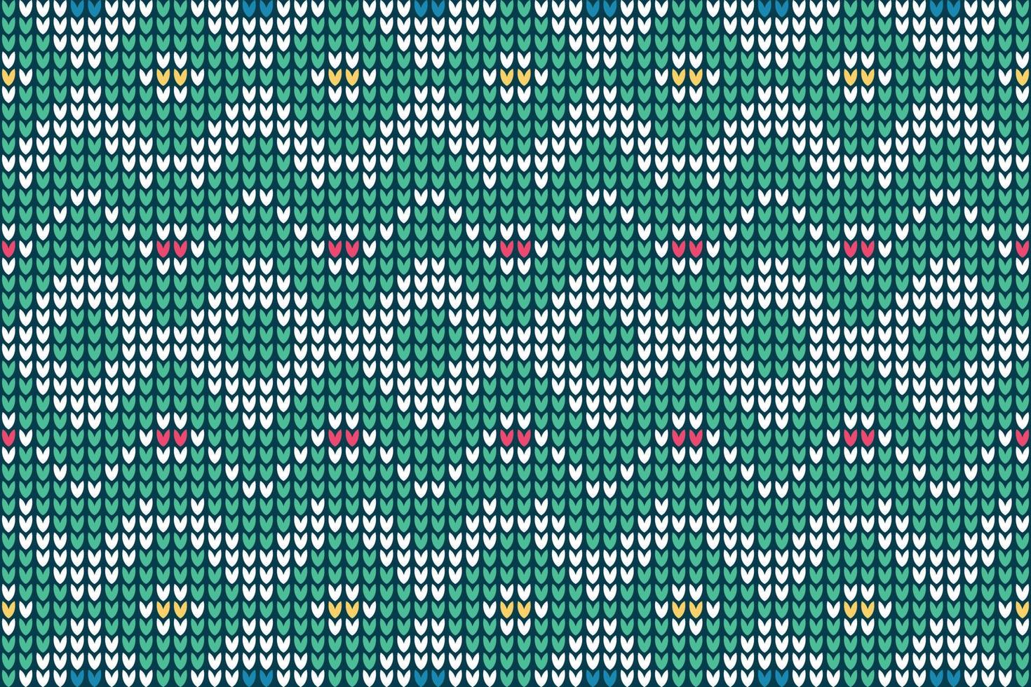 le motif de crochet d'illustration vectorielle est crocheté avec des fils multicolores. fil de bébé acrylique vecteur