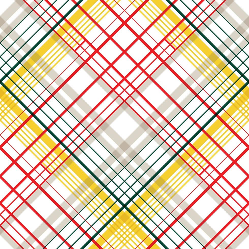 Le textile à motifs à carreaux est un tissu à motifs composé de bandes entrecroisées, horizontales et verticales de plusieurs couleurs. les tartans sont considérés comme une icône culturelle de l'écosse. vecteur