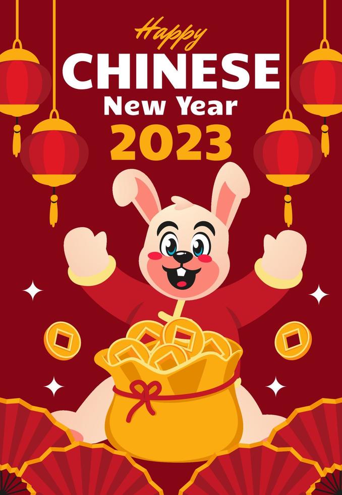 bannière de célébration du festival du nouvel an chinois vecteur