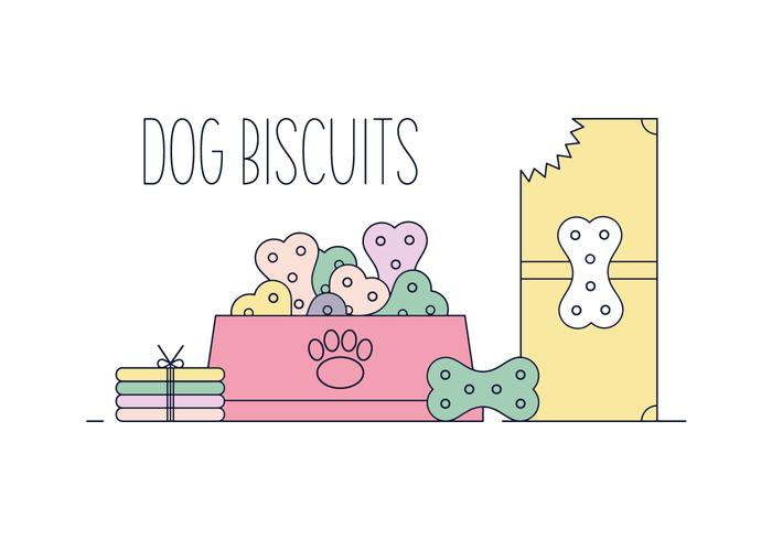 Vecteur de biscuit de chien gratuit