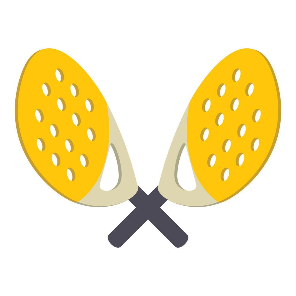 icône de paddle-tennis, style isométrique vecteur