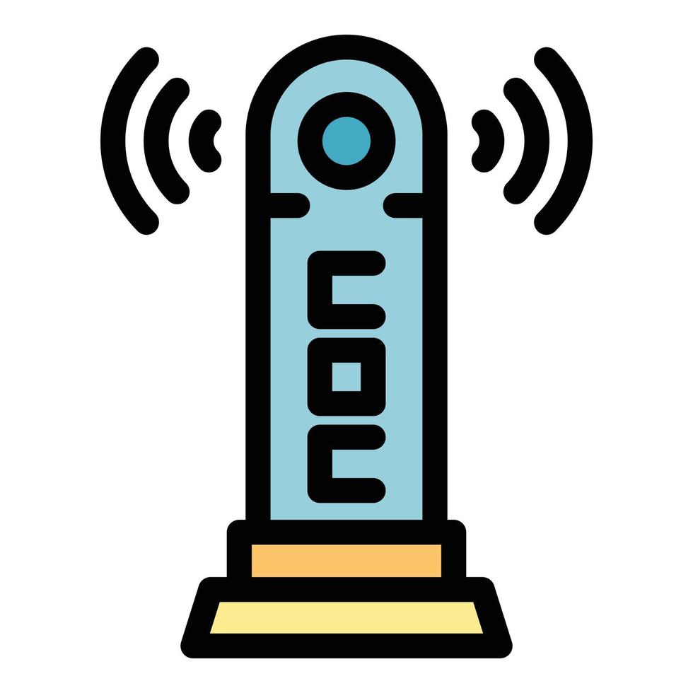 vecteur de contour de couleur de l'icône du modem hotspot