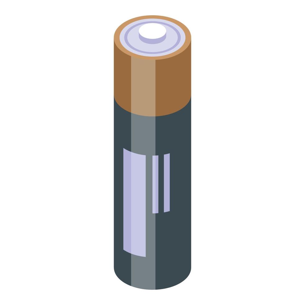 icône de batterie aa, style isométrique vecteur