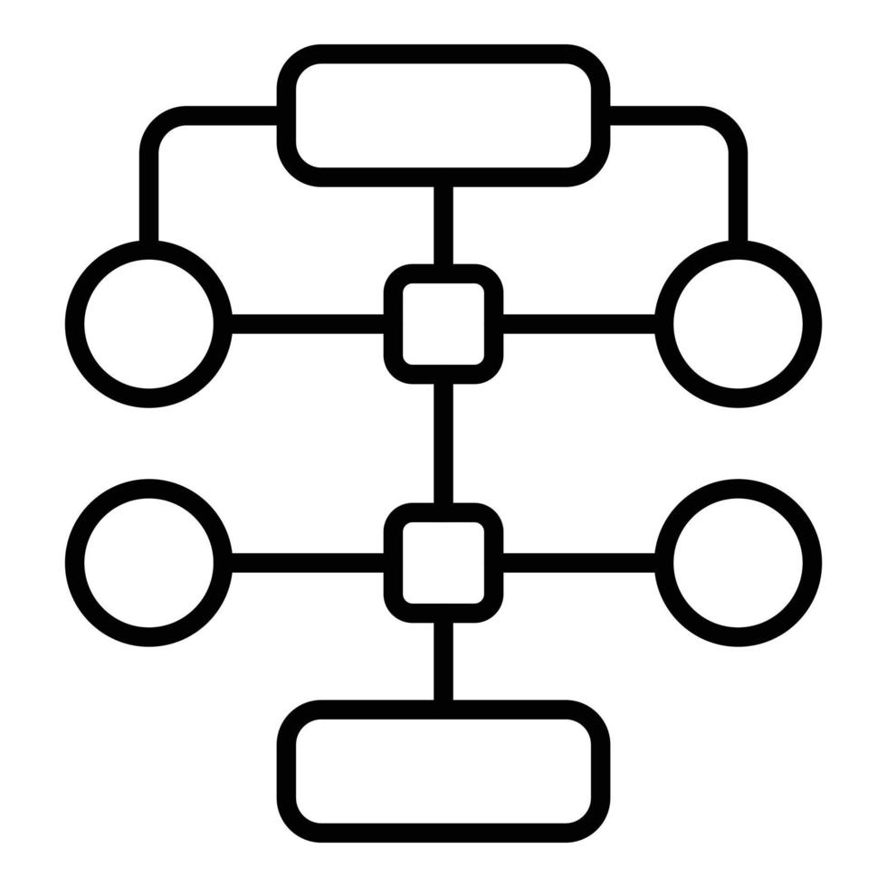 vecteur de contour d'icône de statistiques agiles. progrès qualité