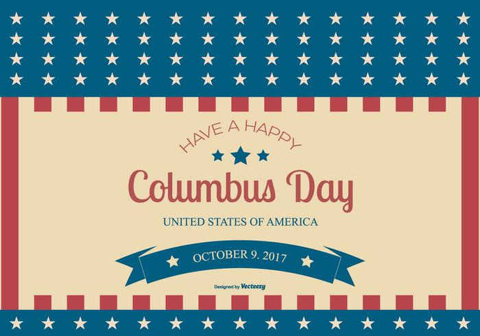 Illustration de Columbus Day 2017 vecteur