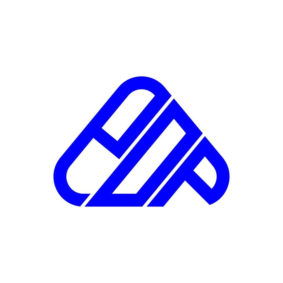 conception créative de logo de lettre pop avec graphique vectoriel, logo pop simple et moderne. vecteur