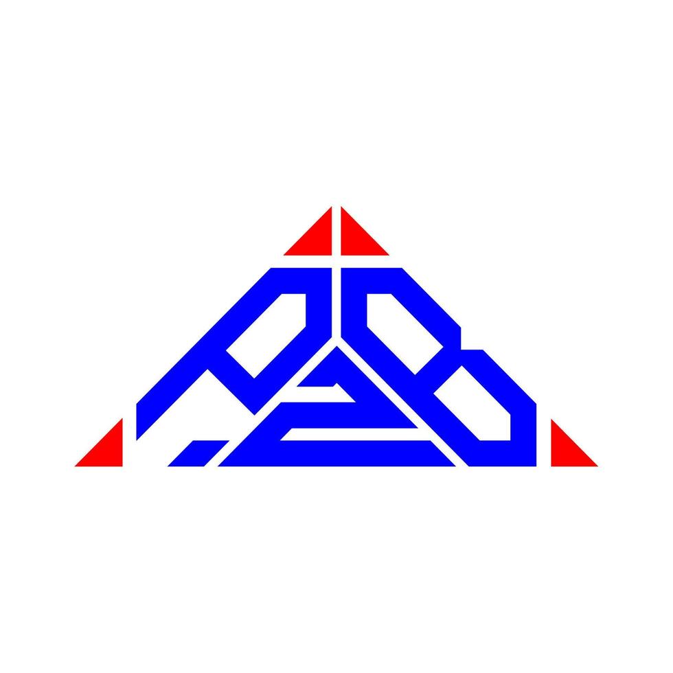 conception créative de logo de lettre pzb avec graphique vectoriel, logo pzb simple et moderne. vecteur