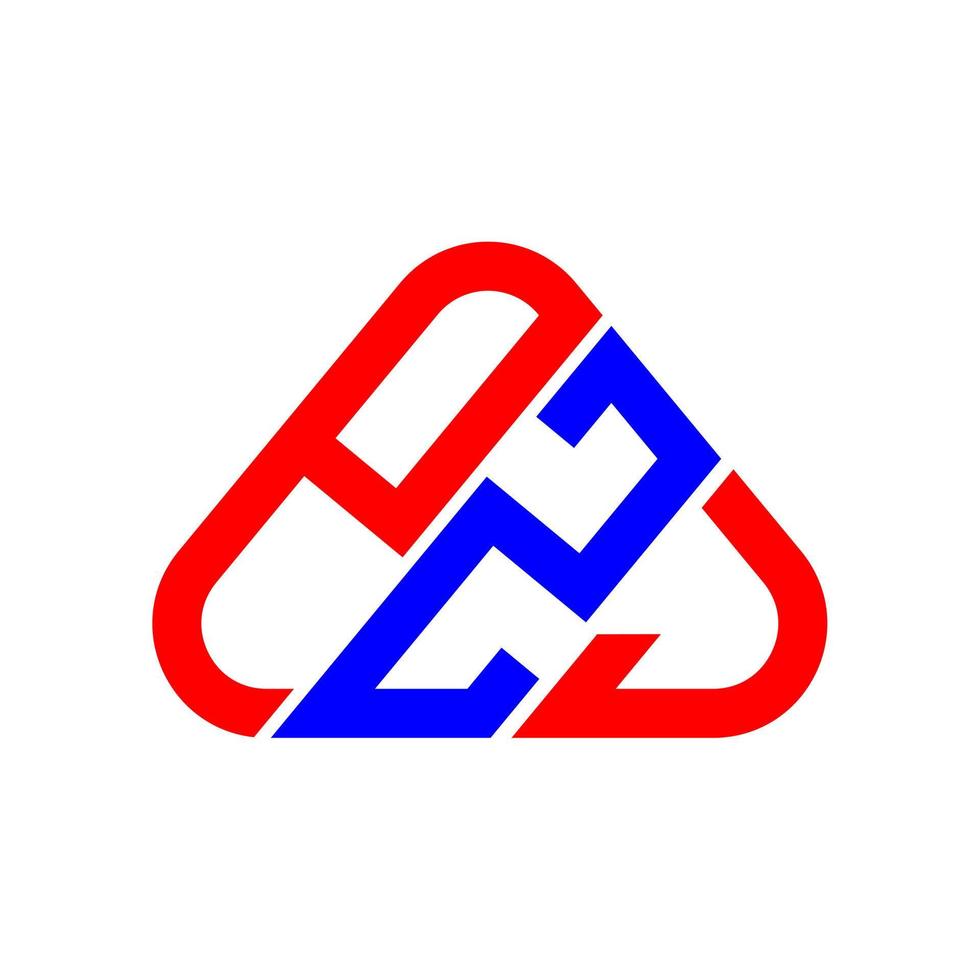 création de logo de lettre pzj avec graphique vectoriel, logo pzj simple et moderne. vecteur