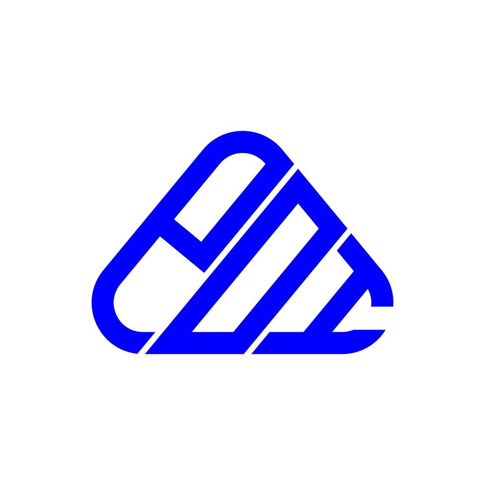 conception créative de logo de lettre poi avec graphique vectoriel, logo poi simple et moderne. vecteur