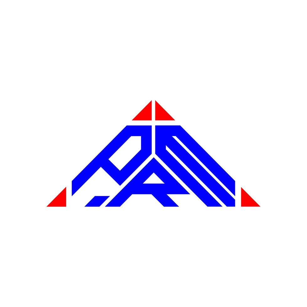 conception créative du logo prm letter avec graphique vectoriel, logo prm simple et moderne. vecteur