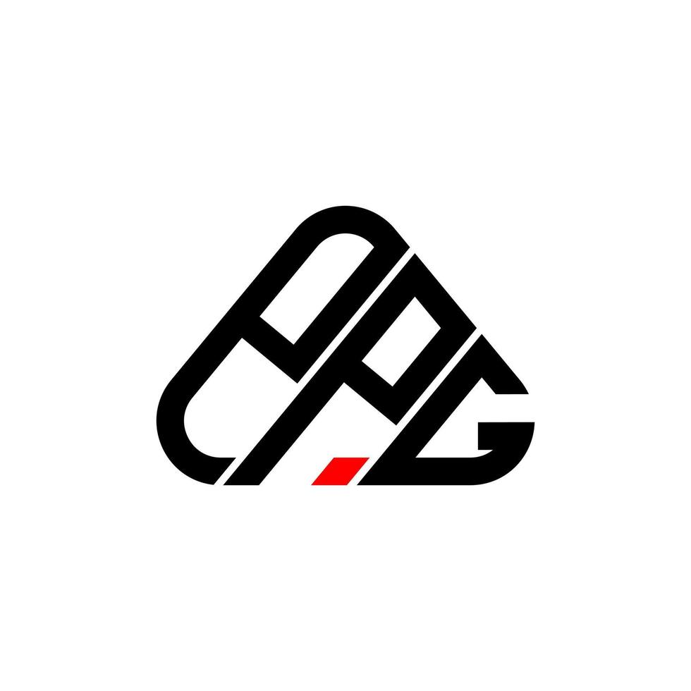 conception créative du logo de lettre ppg avec graphique vectoriel, logo ppg simple et moderne. vecteur