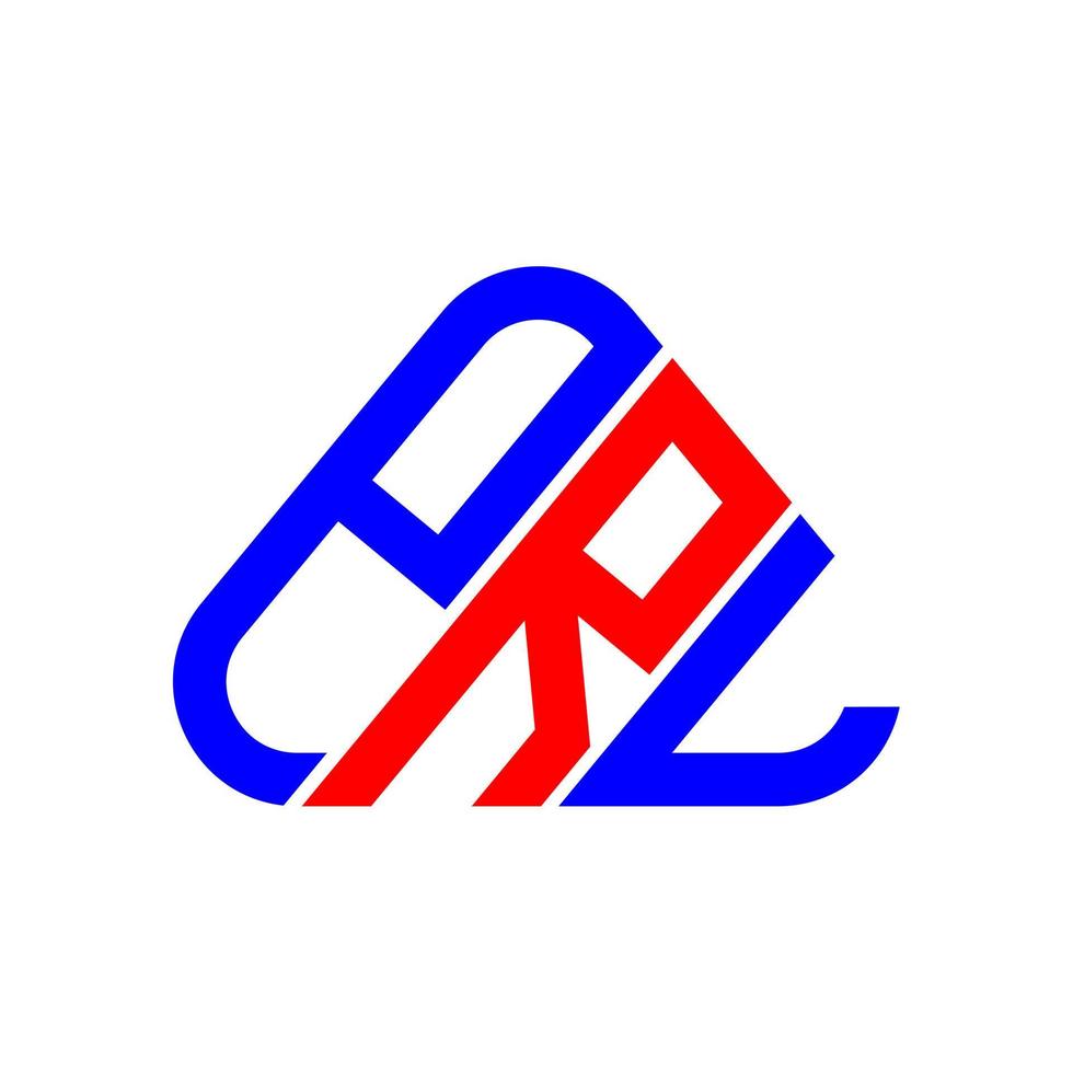 création de logo de lettre prl avec graphique vectoriel, logo prl simple et moderne. vecteur