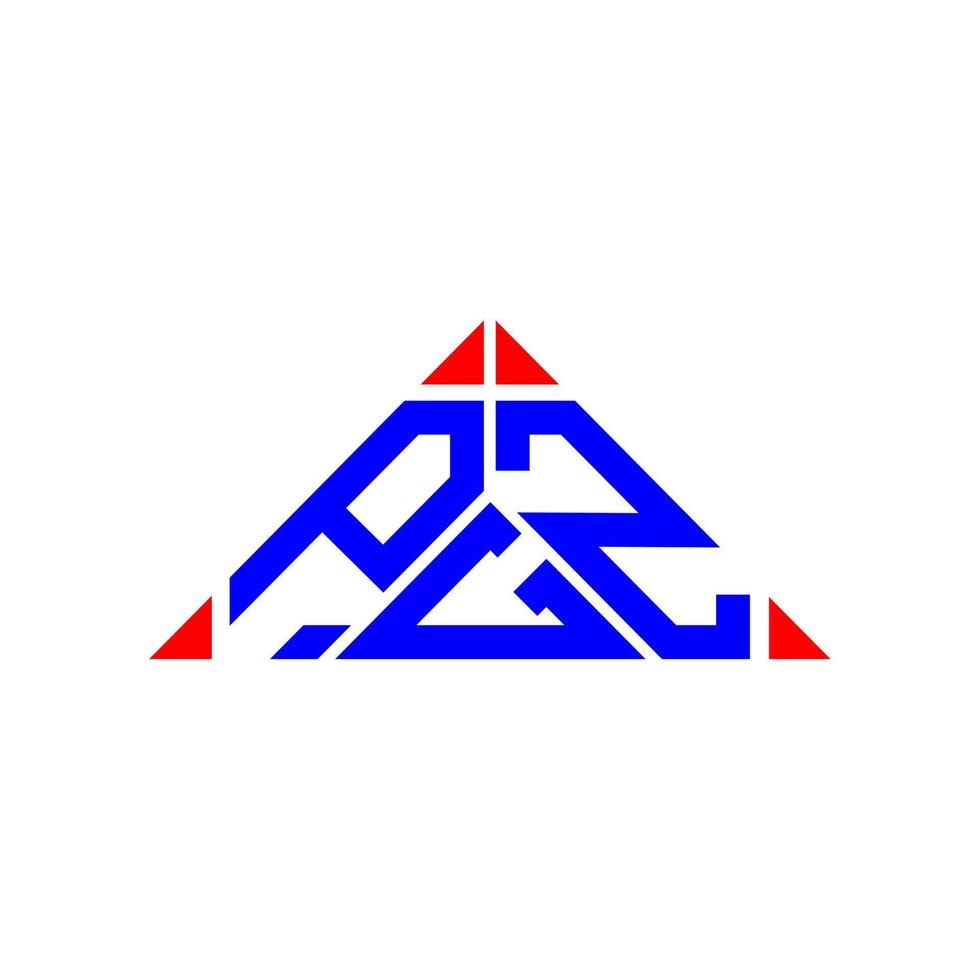 création de logo de lettre pgz avec graphique vectoriel, logo pgz simple et moderne. vecteur