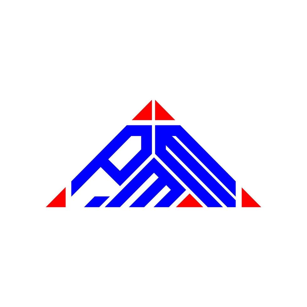 création de logo de lettre pmm avec graphique vectoriel, logo pmm simple et moderne. vecteur