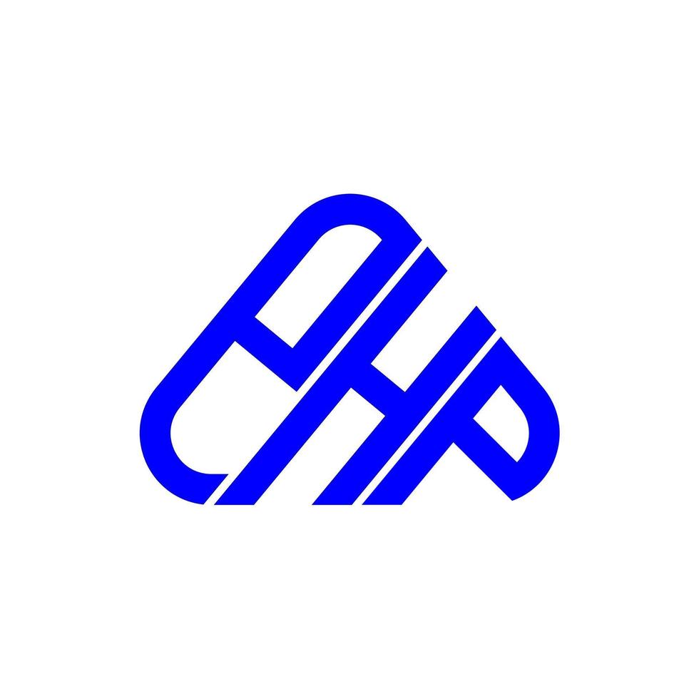 conception créative de logo de lettre php avec graphique vectoriel, logo php simple et moderne. vecteur