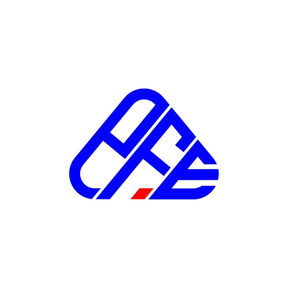 conception créative de logo de lettre pfe avec graphique vectoriel, logo pfe simple et moderne. vecteur