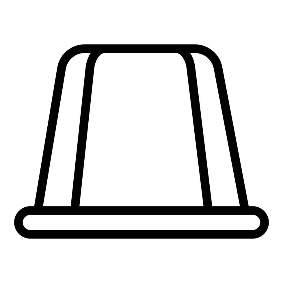 icône de capsule expresso, style de contour vecteur