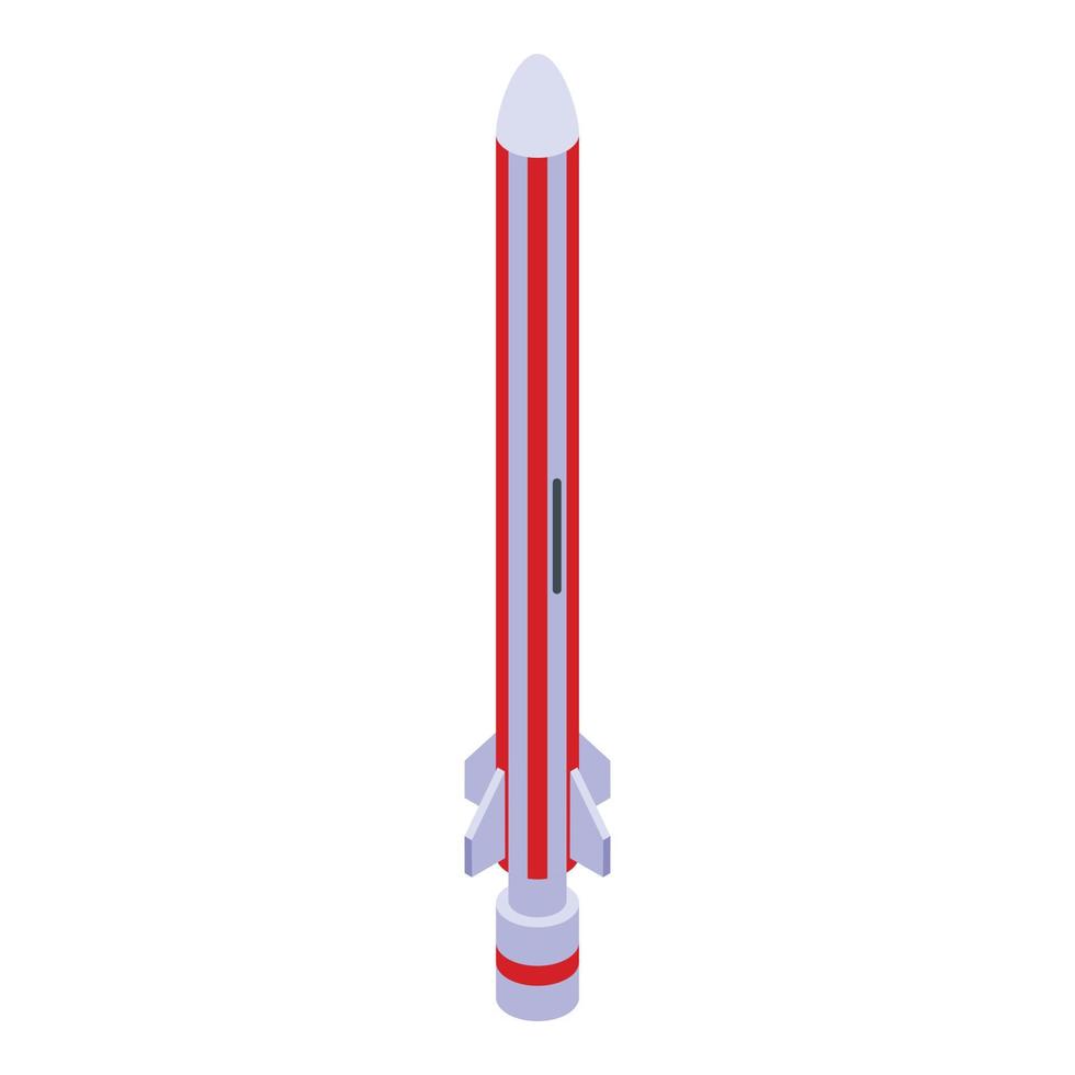 icône de fusée, style isométrique vecteur