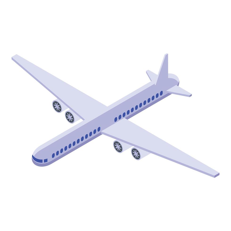icône de voyage avion egypte, style isométrique vecteur