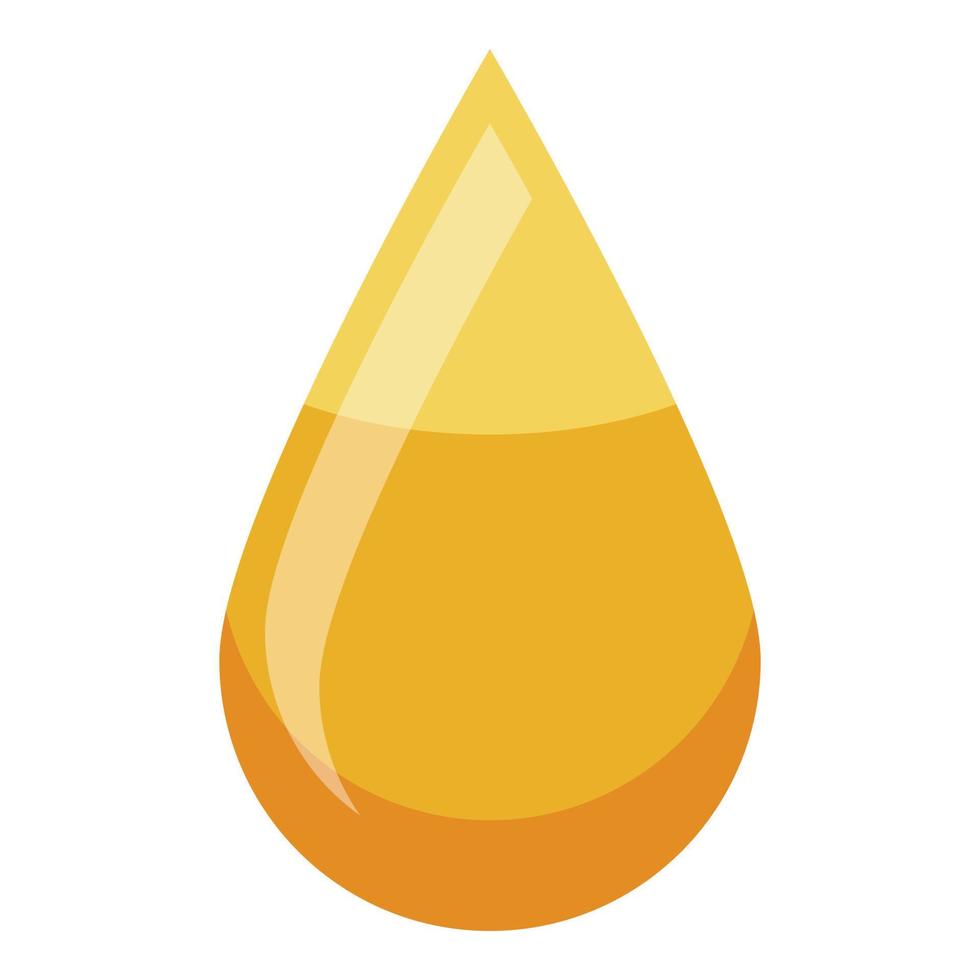 icône de goutte d'huile d'olive, style isométrique vecteur