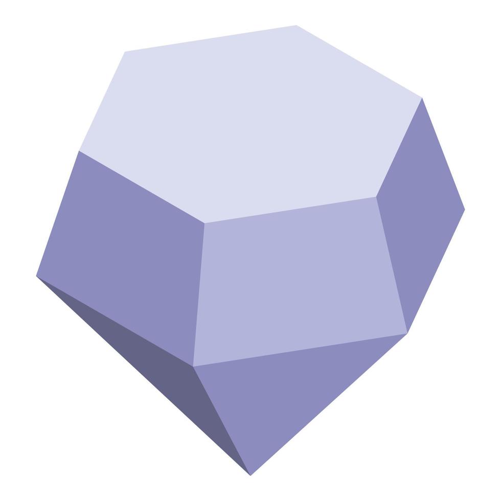 icône de pierre de diamant pirate, style isométrique vecteur