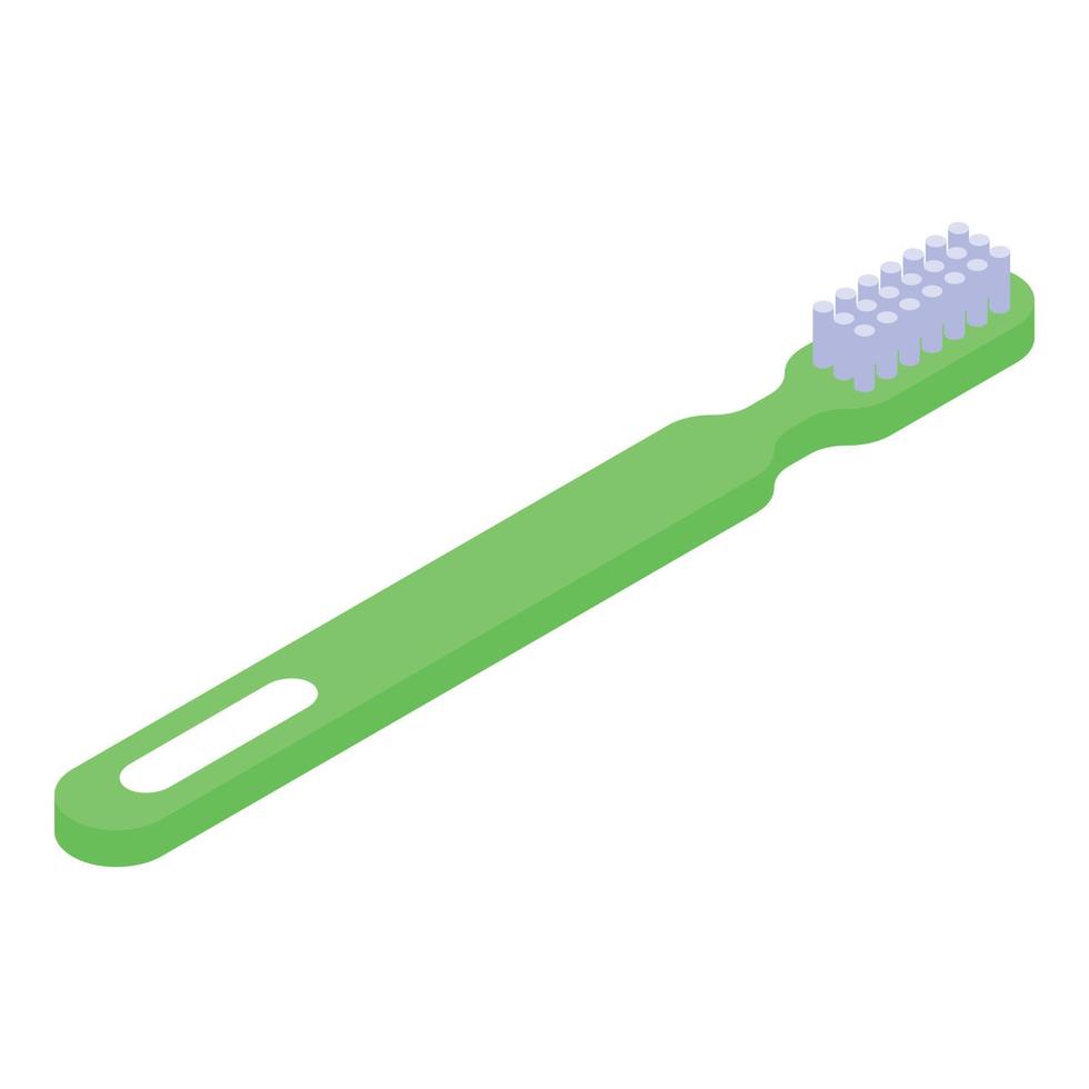 icône de brosse à dents de nettoyage, style isométrique vecteur