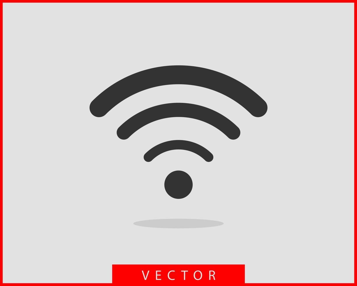 icône wi-fi gratuite. symbole de vecteur wifi de zone de connexion. signal des ondes radio.