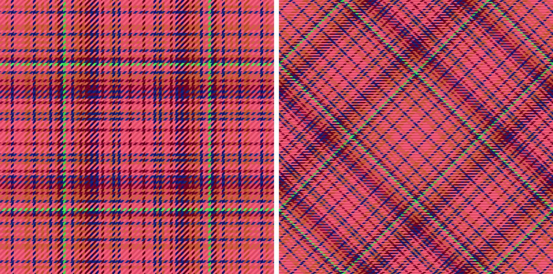 motif à carreaux textile. tartan de fond de tissu. vérifier la texture vectorielle continue. vecteur