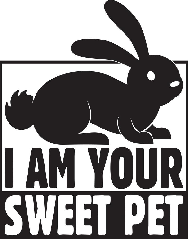 ensemble de conception de t-shirt de lapin, conception de t-shirt de typographie vecteur
