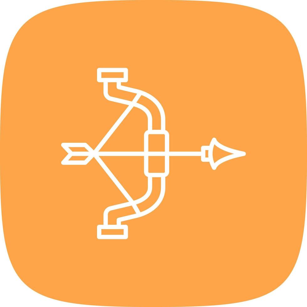 conception d'icône créative de tir à l'arc vecteur