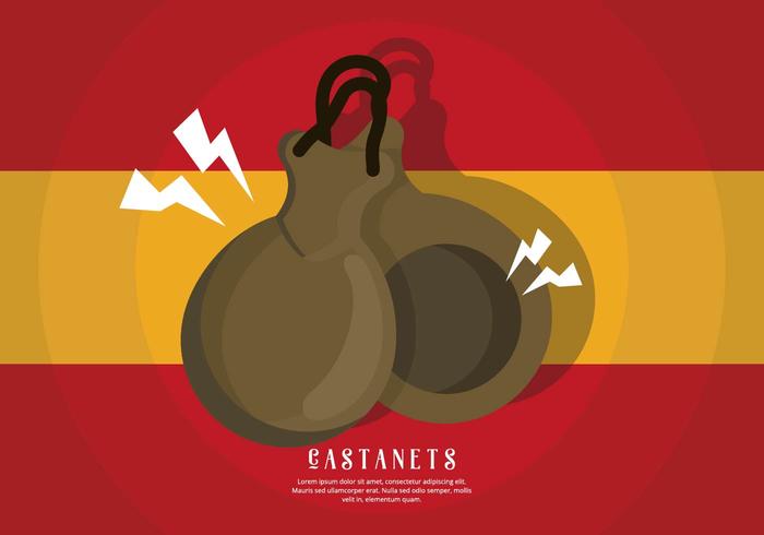 Illustration de Castanets vecteur