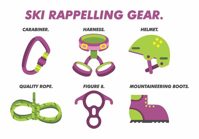 Pack Vector Vector Rappelling