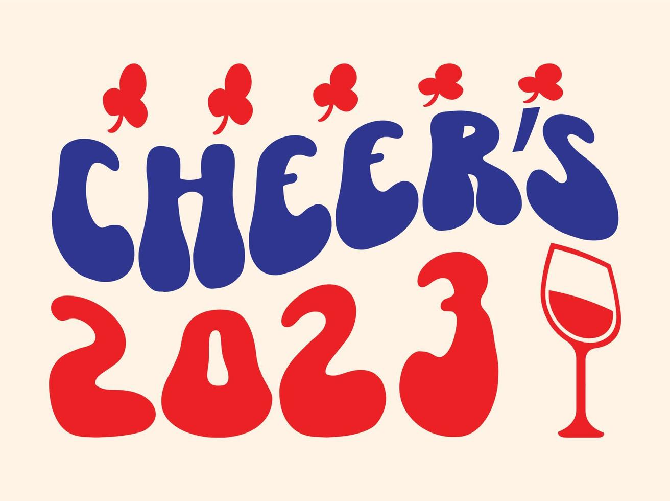 conception de t-shirt bonne année 2023 vecteur